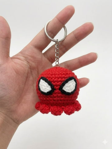 Crochet Spider Keychain