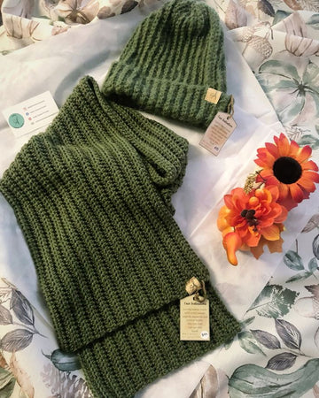 Premium Crochet Maflow and Matching Cap Set for Winter Comfort - Handcrafted with Love