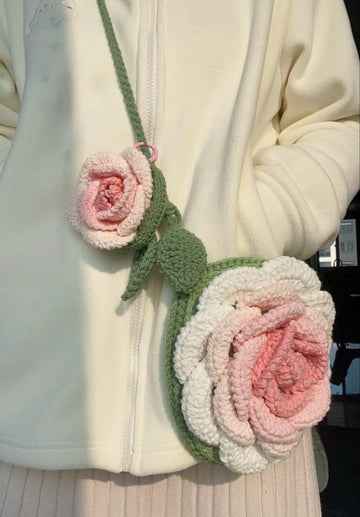 Reared bag ♥️ ... Beautiful handmade flowerd design crochet bad
