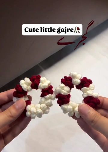 Crochet Baby Gajra Pair – Handmade Floral Hair Accessory for Little Girls